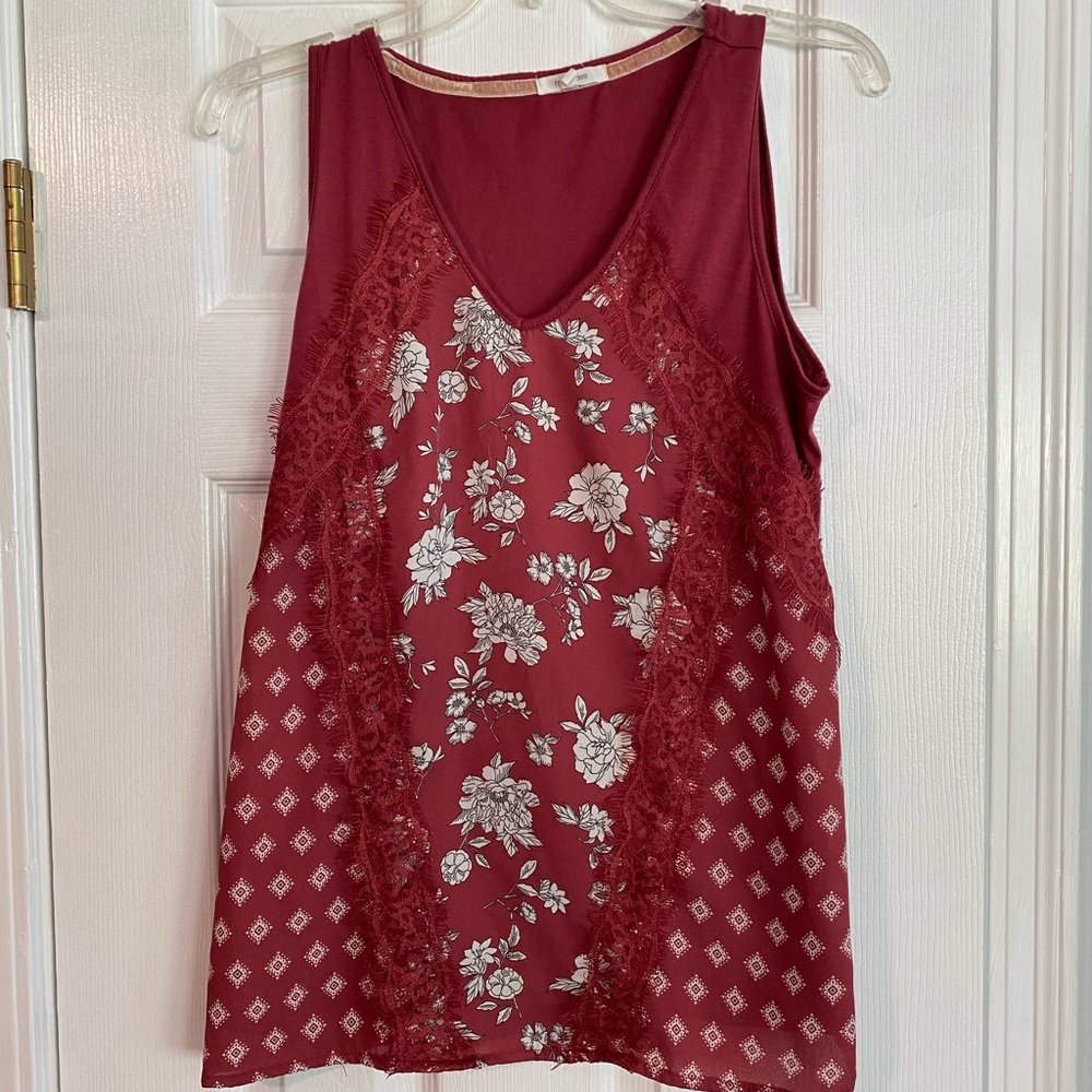Maurices Red Tank Top Blouse